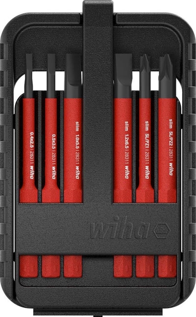 Wechselklingen-Satz VDE slimBit electric PH, Schlitz 6-teilig Wiha 4010995431594_EANFIX