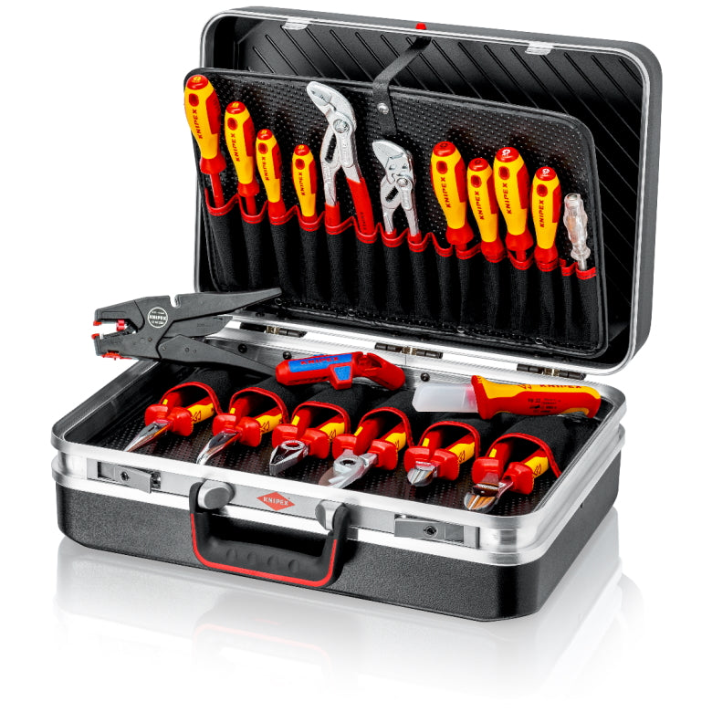 Werkzeugsortiment Vision Elektriker 20-teilig im ABS-Koffer Knipex 002120_KNI_KNI