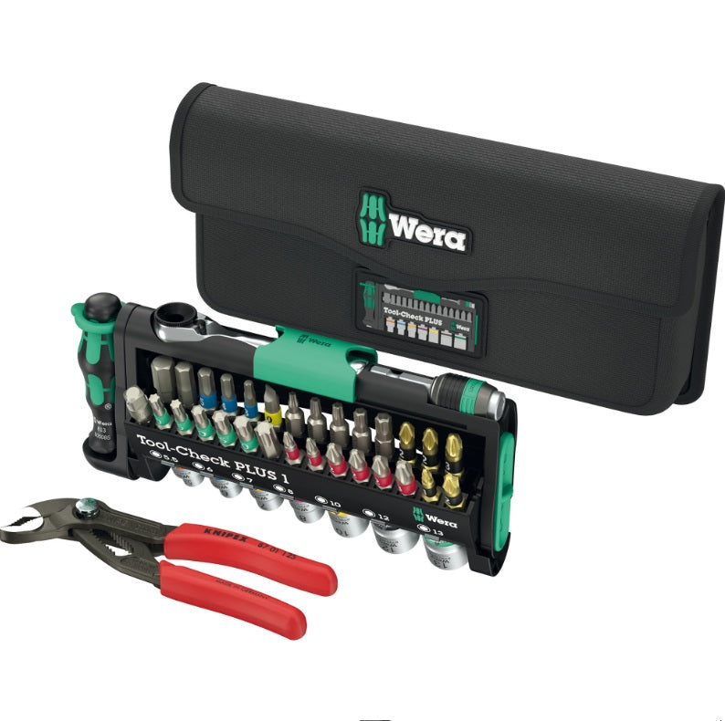 Bit-Satz Tool-CheckPlus 40-teilig inkl. Zange Wera WE0WE05049070001