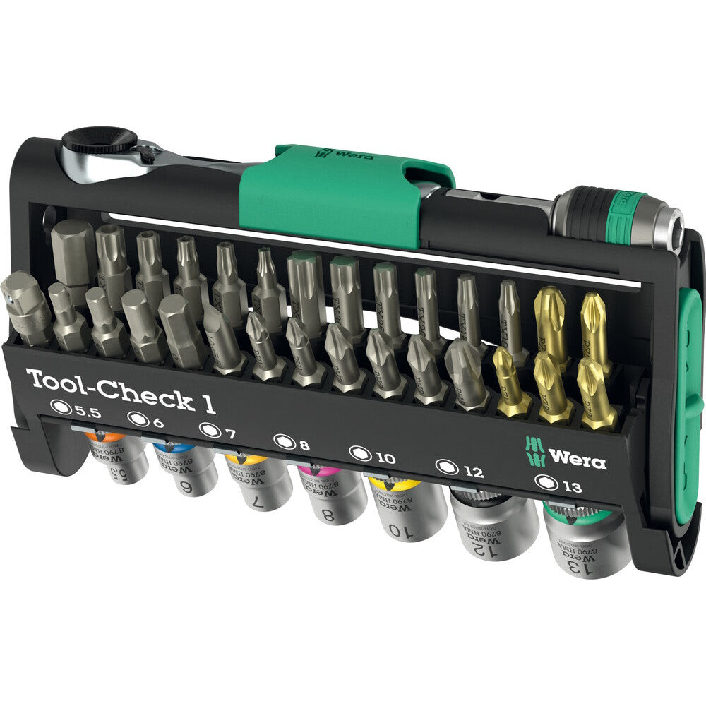 Steckschlüssel- und Bit-Set Wera WE05049050001; 38 Stück
