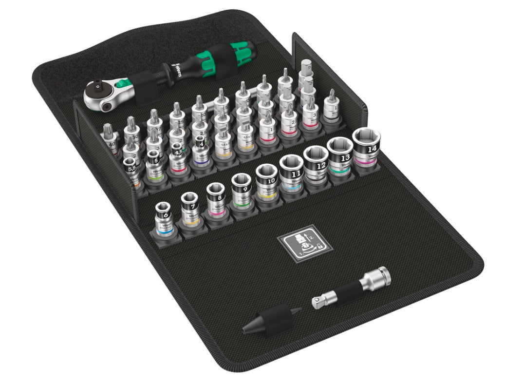 Werkzeugset Wera 8100 SA All-in Zyklop; 1/4''; 42 Einheiten