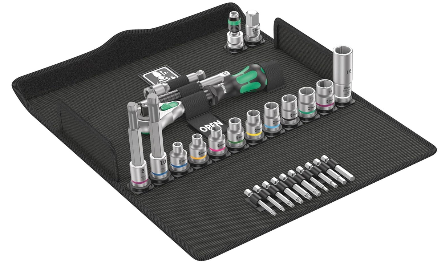 Werkzeugsatz Wera 05004175001; 3/8 Zoll; 27 Stück