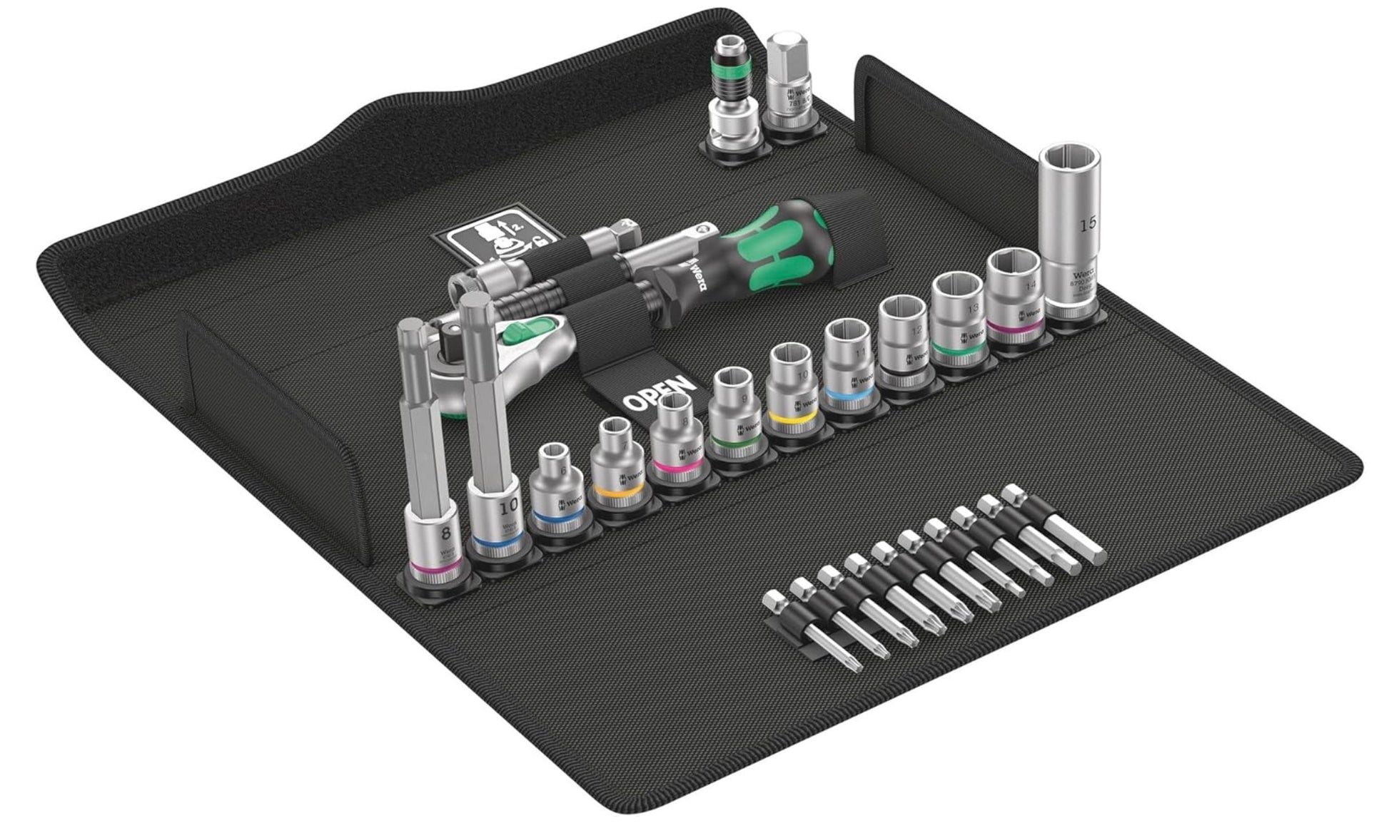 Werkzeugsatz Wera 05004175001; 3/8 Zoll; 27 Stück