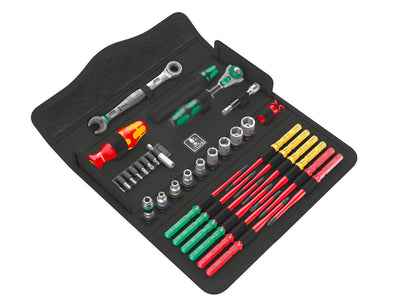 Werkzeugsortiment W1 Zoll Wartung 35-teilig in Textilbox Wera WE0WE05135871001