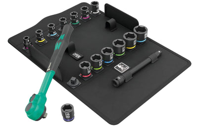 Steckschlüssel-Garnitur 3/8" ZYKLOP Comfort 16-teilig Wera WE0WE05005530001