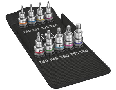 Steckschlüssel- und Bit-Set Wera 8767 C HF 1; 1/2''; 9 Stück