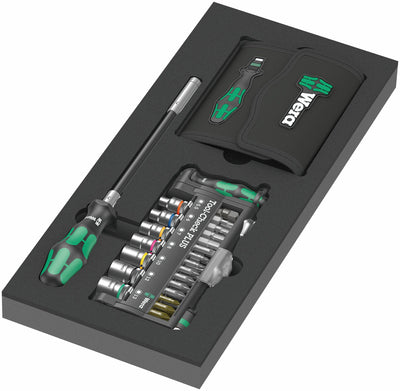 Handschrauber Wera WE05150150001; 1/4"; 57-teilig + Steckschlüsselsatz