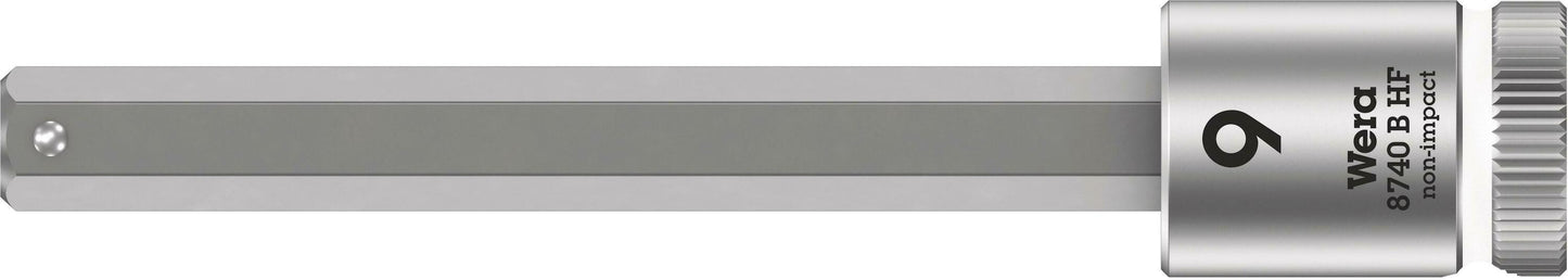 Steckschlüssel Wera WE05003042001; Sechskant-Plus; 3/8"; 9x100 mm