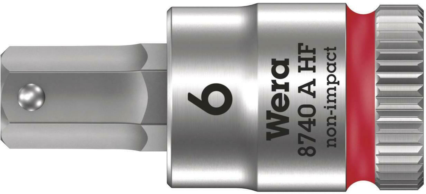 Steckschlüssel Wera WE05003337001; Sechskant; 1/4"; 6x28 mm