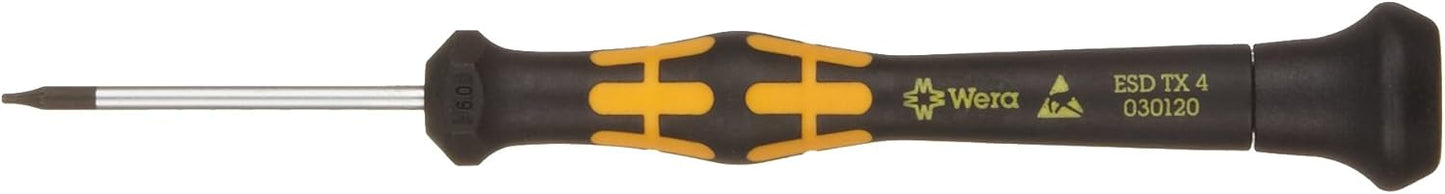 Handschraubendreher Wera WE05030120001; Torx; BO; ESD 1567; TX4x40 mm; sternförmige Spitze