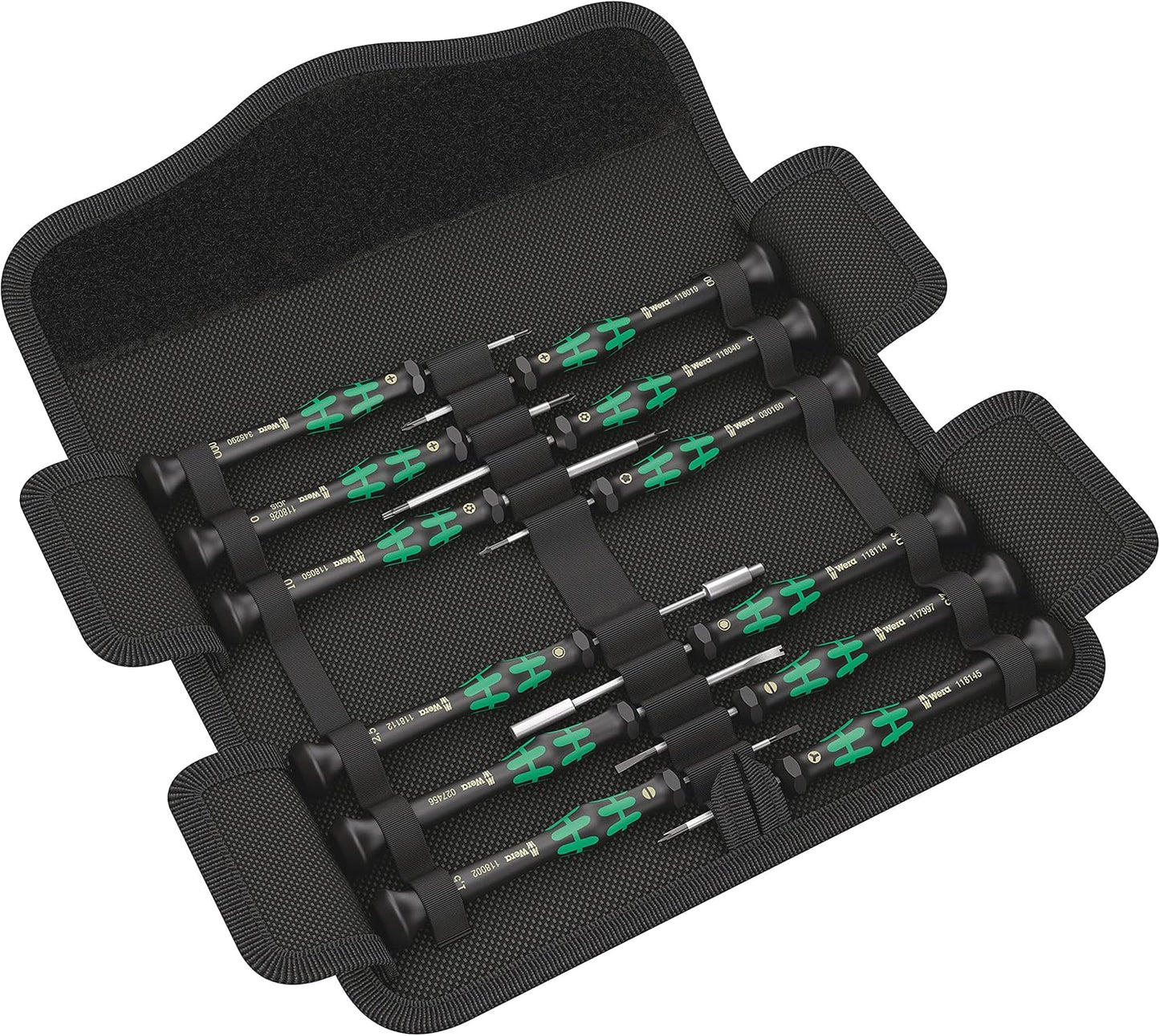 Elektronik- Schraubendreher-Satz 12-teilig in Tasche mit Ausheber Wera WE0WE05073677001