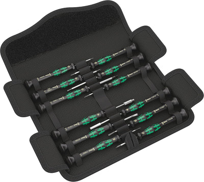 Elektronik- Schraubendreher-Satz 12-teilig in Tasche mit Ausheber Wera WE0WE05073677001