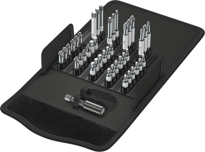 Schraubendreher-Bit-Set Wera WE05057450001; Sechskant 1/4"; PH; PZ; TX; 43-teilig; + Halter