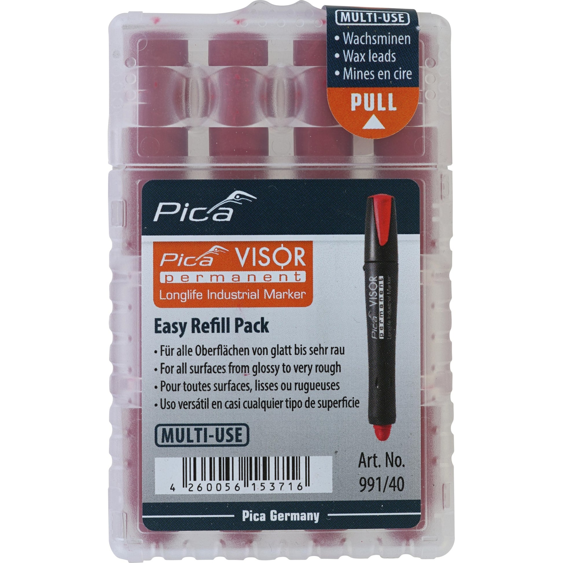 Core Pica VISOR; 4 Stück; rot