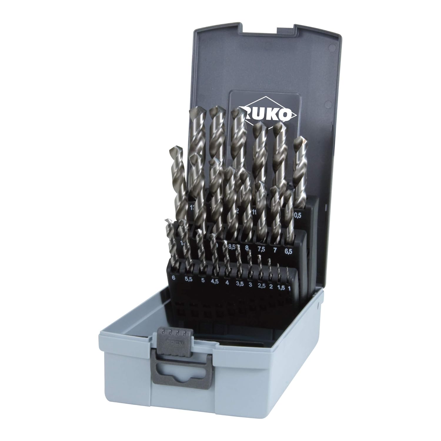 Metallbohrer-Set Ruko 214215RO; HSS-G; 1–13 mm; 25 Stück