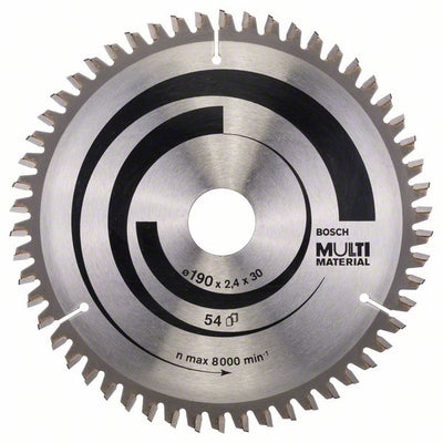 HM-Kreissägeblatt 190x2,4/1,8x30 54Z Bosch VE à 1 Stück MultiMat f.Handkreissägen 2608640509