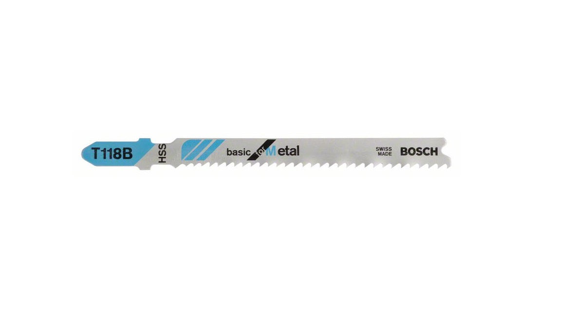 Stichsägeblatt T 118 B Bosch VE à 5 Stück Basic for Metal 2608631014