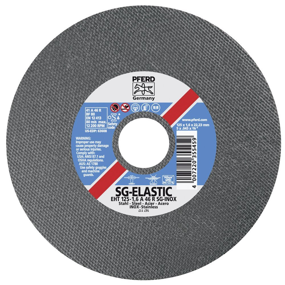 Trennscheibe SG STEELOX 125x1,6mm A46R EHT gerade für Stahl/Edelstahl PFERD 61341122_Pferd_pferd