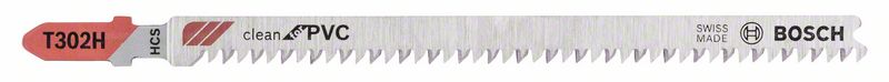 Stichsägeblatt T 302 H Bosch VE à 5 Stück Clean for PVC 2608667448