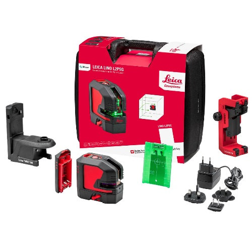 Kreuzlinienlaser-Nivelliergerät Leica Lino L2P5G; grün